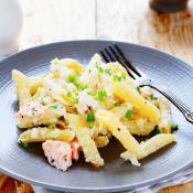 Pasta con ricotta e salmone