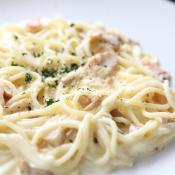Pasta con salmone affumicato