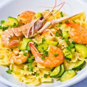 Pasta gamberetti e zucchine