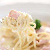 Pasta panna e prosciutto