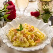 Pasta panna e salmone