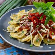 Ravioli al sugo piccante