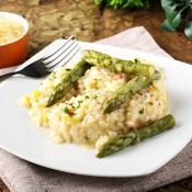 Risotto asparagi e speck