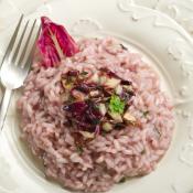 Risotto con radicchio e gorgonzola