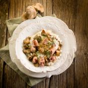 Risotto funghi e salsiccia