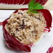 Risotto radicchio e noci