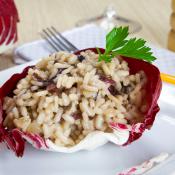 Risotto radicchio e taleggio