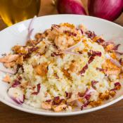 Risotto salmone e bottarga