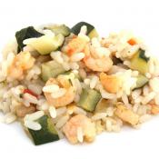 Risotto zucchine e gamberetti