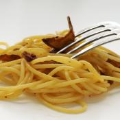 Spaghetti aglio olio e peperoncino