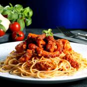 Spaghetti al ragù di polpo