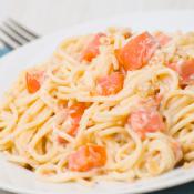 Spaghetti al salmone