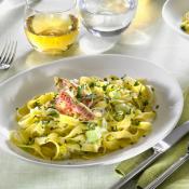 Tagliatelle al sugo di triglia