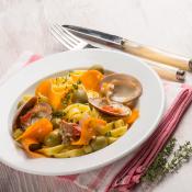 Tagliatelle fasolari e zucca