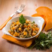 Tagliatelle integrali alla zucca