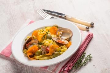 Tagliatelle fasolari e zucca
