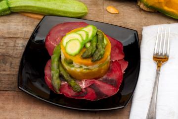 Timballo di riso con verdure
