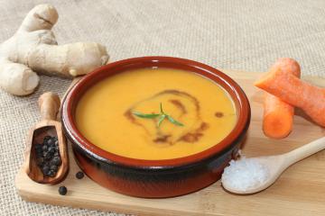 Zuppa di carote allo zenzero