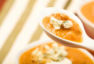 Zuppa di zucca e gorgonzola
