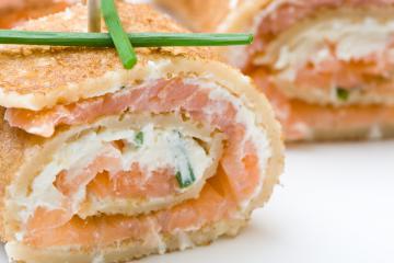 Crepes al salmone
