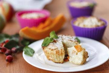 Muffin al formaggio e zucca