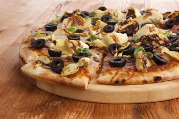 Pizza con carciofi