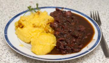 Polenta con moscardini