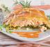 Sfoglia ripiena di salmone e porri