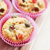 Muffin salati olive e peperoni