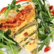 Quiche di asparagi e mozzarella
