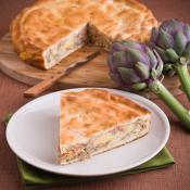 Torta salata con carciofi
