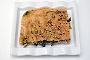 Torta salata con cicoria