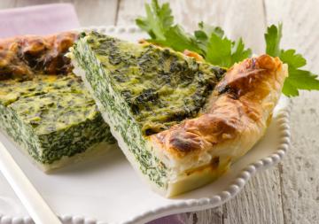 Torta salata con spinaci