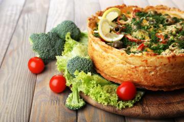Tortino croccante con broccoli e formaggio