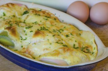 Tortino di patate e porri