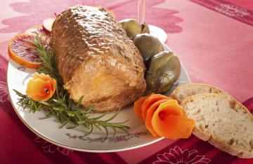 Arrosto con carciofi