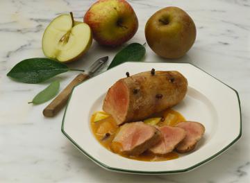 Arrosto di maiale alle mele
