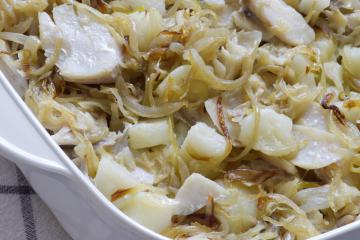 Baccalà con cipolle