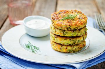 Burger zucchine e quinoa