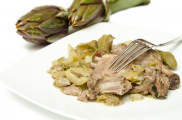 Coniglio con carciofi