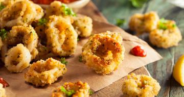Fritto di calamari agli aromi