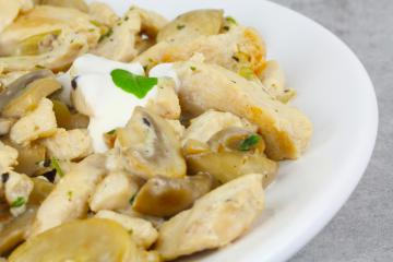 Insalata di pollo e porcini