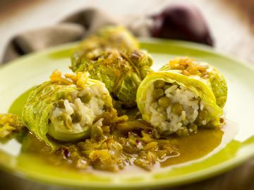 Involtini di cavolo vegan