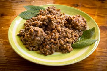 Lenticchie con salsiccia