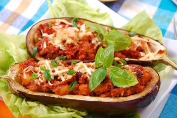 Melanzane ripiene senza carne
