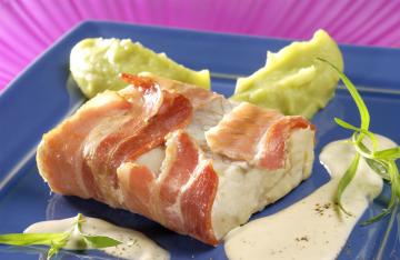 Merluzzo in crosta di pancetta