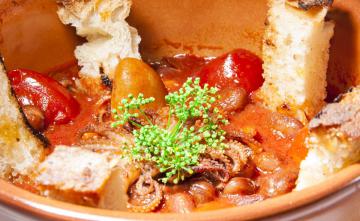 Moscardini con fagioli