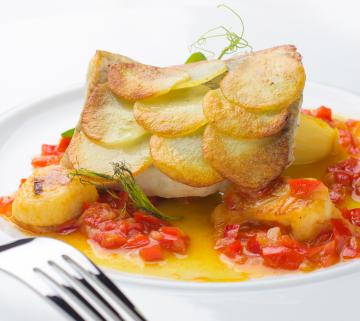 Nasello al forno con patate