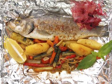 Pesce al cartoccio con patate