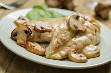 Petto di pollo ai funghi